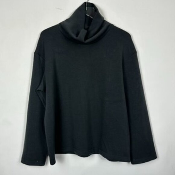 Outdoor Voices Lightweiht Mock Neck Pullover Black Large - Picture 7 of 7